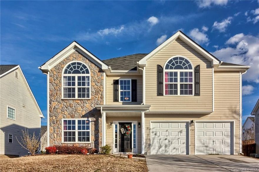 Come enjoy your new home!  Relax in the retreat of the grand master suite!  Spend plenty of family-time in the large family room w/ warm fireplace.  Open floor plan. Hardwood floors plus wall-to-wall carpet. Upgraded model features ceramic tile in kitchen and powder room & enlarged back patio. Fresh paint. Vaulted & trey ceilings throughout.  Community playground.  Minutes from shopping, amenities, & Allison Creek Lake Wylie Access is just 1 mile away!  All this and more!!!