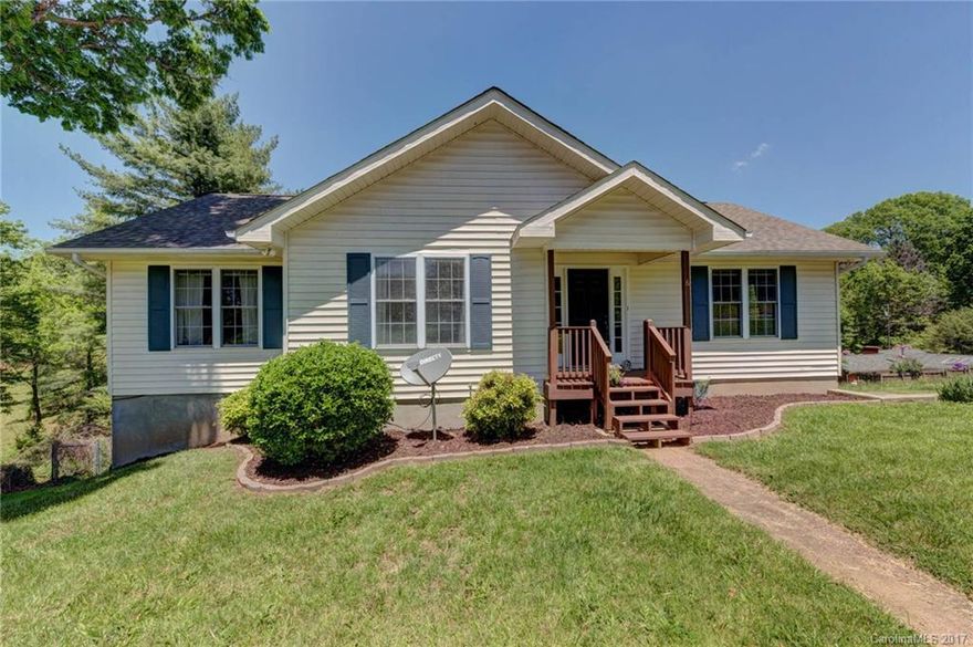 Move in ready home on quiet street in beautiful Canton. Under 200K! Conveniently located only 20 minutes to Asheville and Waynesville. 3 Bedrooms 2 bathrooms all on main floor. New Roof. Expansion potential in basement with soaring ceilings and walk-out to fenced back yard. Deck with gorgeous views! Don't miss this one!