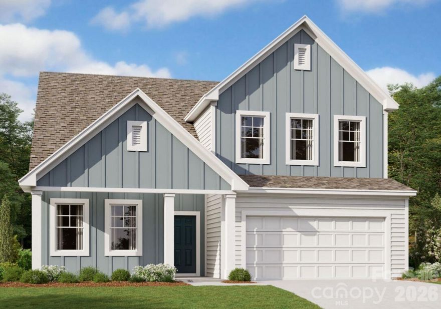 Welcome to the Trafford! Walking in from your front covered porch you are greeted with an inviting and homey foyer. Just over the foyer is a main level guest suite and shared full bathroom. The home opens up to the kitchen, breakfast area and family room. The kitchen houses stainless steel appliances, gas cooktop, overhead exhaust hood and a kitchen island. The family room is spacious and includes a gas fireplace, perfect for those colder nights. Walk through the atrium door and you'll find an extended deck, perfect for entertaining or enjoying a morning coffee. You'll notice throughout the main living areas on this level is easily maintainable EVP flooring as well as 5" crown molding. Upstairs you will find two additional bedrooms, both with walk-in closets, a shared bathroom and your laundry room. Through the double doors is the Owner's suite. The owner's bedroom is fit for royalty with a tray ceiling, LED lighting and 5" crown molding, you may find it difficult to get out of bed in the mornings! The ensuite features a tiled decked garden tub, separate tiled shower, dual vanity and private toilet area. The expansive walk-in closet is perfect for any size wardrobe. Welcome to your new home!