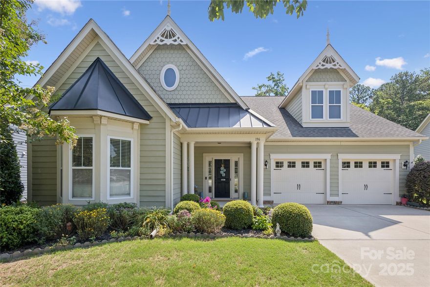 Experience refined living in this beautifully appointed, ONE OWNER, 4BR, 3BA home, nestled on a private wooded lot in the coveted Hawks Creek community. Designed with sophistication & comfort in mind, the open floor plan seamlessly blends generous living spaces with high-end finishes throughout. The heart of the home is a gourmet chef’s kitchen featuring GE SS appliances, granite countertops, & a spacious layout ideal for entertaining. The adjoining great room showcases a stone-accented gas fireplace, & crown molding—all bathed in natural light. Retreat to the primary suite with a spa-inspired en suite bath. A stunning 4-season room—complete with stone wood-burning fireplace, EZ Breeze windows, & climate control—provides year-round enjoyment & transports you to the peaceful tree lined back. HVAC (2024), luxury vinyl flooring, added bonus room with extended loft, & easy access to attic storage. Located within the highly rated Fort Mill school district & minutes from dining & shopping.