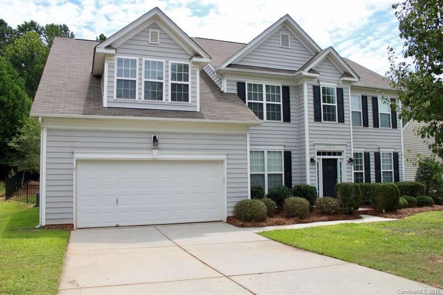 Welcome home! This beautiful home won't disappoint from the gorgeous kitchen, upgraded light fixtures throughout, spa like master bath to the huge bonus room. With 5 bedrooms, 2.5 baths, stainless appliances, granite counter tops, updated master bath, large private fenced yard it's everything you're looking for and more!  Located in the desirable Legacy Park neighborhood you're minutes from Ballantyne and 485 for an easy commute.