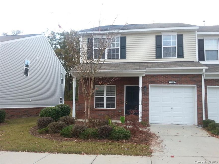 This end unit town home w/an attached 1-car garage is conveniently located near shopping, dining, I-485, Indian Trail and Matthews! Wood floors accent the interior. The kitchen overlooks the living room-dining room w/a fireplace. A full bath and a bedroom/office w/a walk-in closet are located downstairs. The second floor houses the master suite w/vaulted ceilings and a walk-in closet, one secondary bedroom, a full bath, the laundry room, and a loft. Enjoy the outdoors on the private patio!