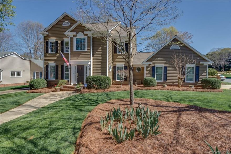 Every upgrade imaginable. Corner lot on a double cul-de-sac street. Hardwood floors through out, sunroom, private lush yard, trek deck, granite/tile back splash in kitchen, Bosch dishwasher, gas/convection oven, unique granite vanities in all baths, wet bar, tankless water htr., 2 person Acryline Tub w/91 air jets/heated w/tactile and tissue massage, custom mosaic tile floor, crown molding throughout, 8x12 workshop/playhouse. Roof, windows, HVAC systems have been replaced.