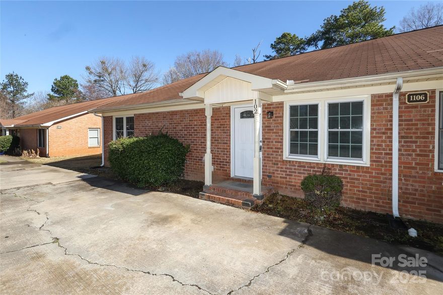 Take a look today at this well renovated 2 bedroom, 1 bathroom condo all on one level!  The living room, dining area, and kitchen feature an open floor plan, beautiful cabinetry, and updated counters.  There's also a large laundry room. This condo would be a great starter home, downsize opportunity, or an investment property.  The condo is being sold vacant and there is a low monthly HOA fee. This is in a fantastic Rock Hill location across from Cherry Park and walkable to Winthrop University.  Restaurants, shopping, and I-77 are all close by.  Video Tour attached - Don't miss this one!