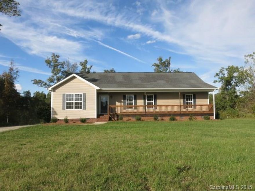 Great house with nice split bedroom layout on over 5 mostly wooded acres.Maintenance free exterior with architectural shingles,new gutters,walkin crawl space with new vapor barrier.Huge family room with new electric fireplace and vaulted ceiling.Master bedroom features trey ceiling and large master bath with walk in closet,toilet enclave,vanity with double sinks and tile floors.New stainless range,dishwasher and microwave look great with tile floors and countertops in kitchen.ADT security system