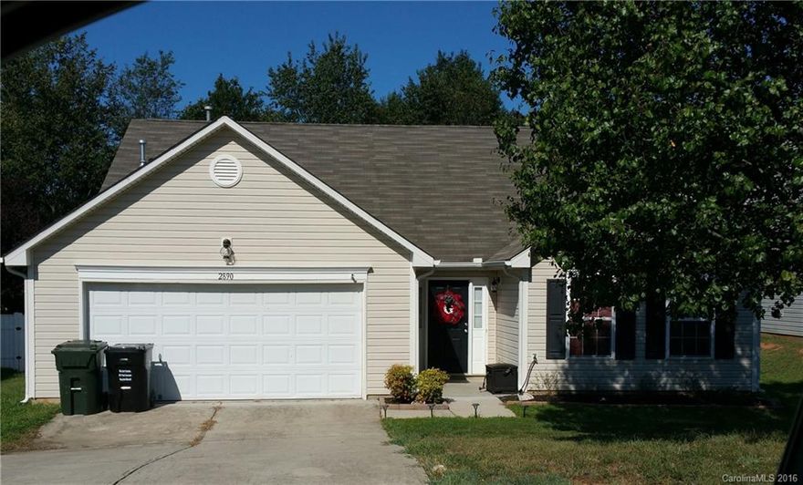 Beautiful home in Riverwalk Subdivision.  Close to shopping, I85, parks, walking trails, and all the activities at Charlotte Motor Speedway.  Blocks from Furr Elementary school.