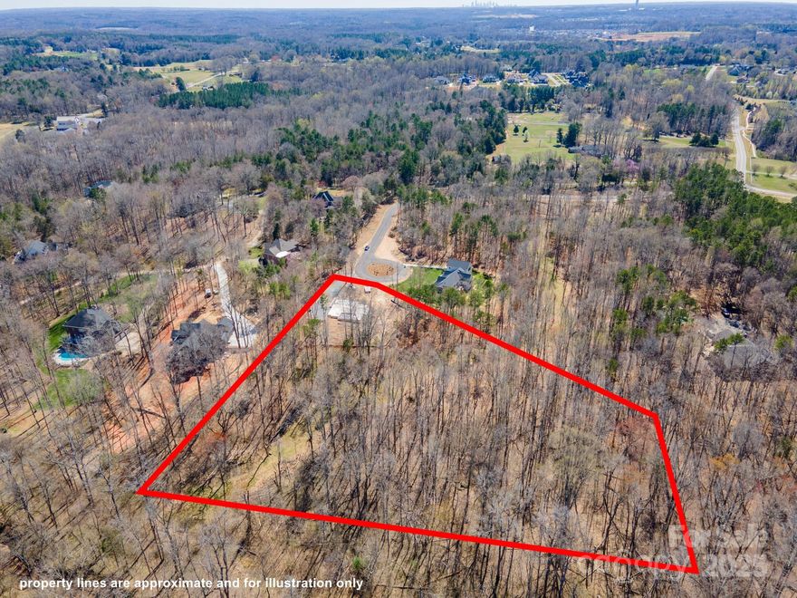 4.13 acres of beautiful land located in cul-de-sac in North Haven, a prime Huntersville location! The charming community is comprised of 6 spacious lots, ideally situated just 2 minutes from the new Publix on Highway 73. Quick access to I-77 & just down the street from Birkdale Village with restaurants, shopping & entertainment! The designated Tree Save allows for privacy between lots while still providing plenty of space for your homesite! Home Backs up to Ramah Creek. City water & sewer available with Tap Fee.