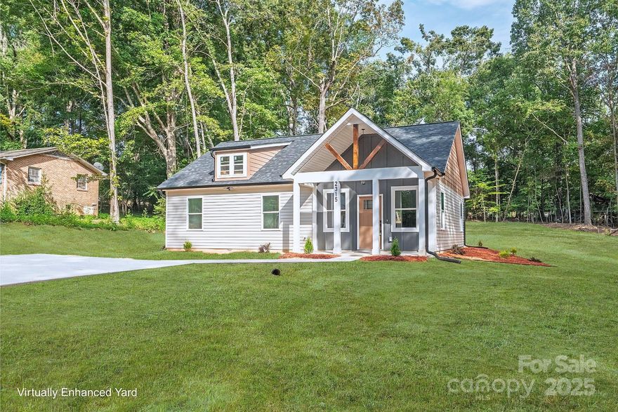 $5,000 IN BUYER CLOSING COSTS & IMPROVED PRICE! Step into this stunning brand-new ranch home, situated on a private .57 acre lot with No HOA, thoughtfully designed w/ an open floor plan blending style & functionality! The extended height cathedral ceiling sets the tone for the living areas with lots of light and flexibility in designing the space to make it your own. LVP floors seamlessly lead you into the gorgeous kitchen with peninsula and bar seating, granite ctrs, soft close cabinetry, farmhouse sink, tile backsplash and hood vent, while the dining area invites you through the sliding glass doors to the private patio. At the end of the day, relax in the amazing primary suite with tray ceiling, accent wall, 2 closets (1 walk-in) and LVP floors. No detail has been overlooked in the unbelievable primary bath showcasing an oversized tile & glass surround shower with rainfall, tile floors and dual vanity w/ granite counters. There are 2 add'l bedrooms, ample in size, plus hall bath w/ tile surround shower, granite counter & tile floors. Home has no carpet - all tile & LVP and only 1 step for entry. RARE FIND with so many upgrades and custom features at this price! You'll appreciate the quality construction and elevated finishes - not an average cookie cutter home! Connected to public water! 10-year Structural warranty included, pay ONLY County taxes and close to everything you need - 1.5 miles from John Moss Lake, 2.5 miles from E Dixon Blvd, 5 miles from downtown Shelby, 14 miles to Gardner Webb University. *USDA ELIGIBLE with no down payment. You may also qualify for up to $20,000 in down payment & closing cost assistance! Call preferred lender for details!