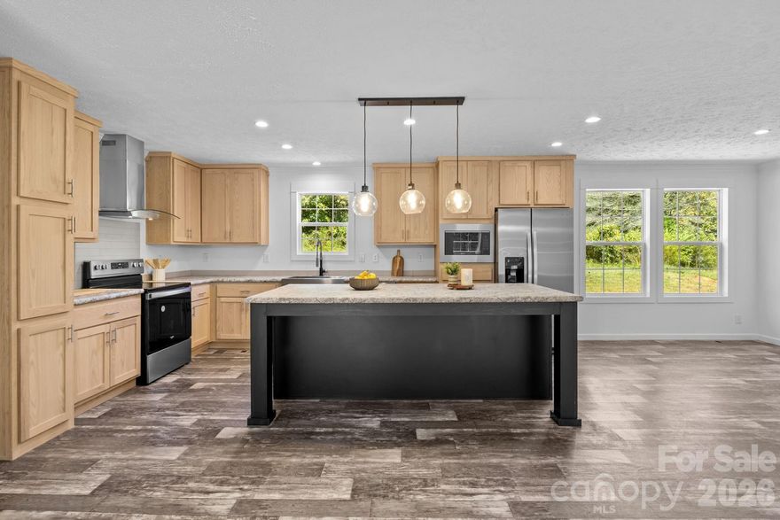 Brand-new and beautifully designed, this spacious 3 bed, 2 bath home offers 2,096 sq. ft. Of modern living just minutes from shopping and dining! Featuring a bright open layout with a spacious living room, dining area, an 8ft privacy fence, and a stunning kitchen with a large island that offers bar seating. 
Storage is unbeatable with a massive walk-in pantry (4'11" x 14'10") and an oversized primary closet (6'3" x 14'10"). Enjoy a split-bedroom design for privacy and a .58 acre lot. Thoughtfully designed, move-in ready, and offering both space and convenience; this home is a must see!