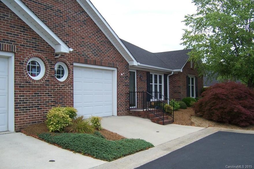 Relax in your bright sunroom or on a partially covered terrace. All on one level condo with walk up attic storage! Spacious rooms and lots of kitchen storage walk in closets, 2 full baths, gas log fireplace and security system. Neat well landscaped yard; just add the bird feeders! HOA dues cover exterior maintenance, mowing, trash pick up, and master insurance coverage to help keep your costs lower. Conveniently located for everything!