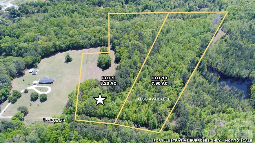LOT 9 -- What a beautiful property, great location and rare opportunity!  8.20 acre wooded residential tract located close to everything while also being private, secluded and natural.  Connected to SC 9 (Lancaster Hwy) and less than 1.5 miles from I-77 Exit 65 or I-77 Exit 62, Elliott Road is a unique no-outlet road hidden in the much-desired location of Richburg, SC.  Buy it, hold it or build your homestead.  

ALSO AVAILABLE:  LOT 10 (7.90 acres) listed separately via LOR.