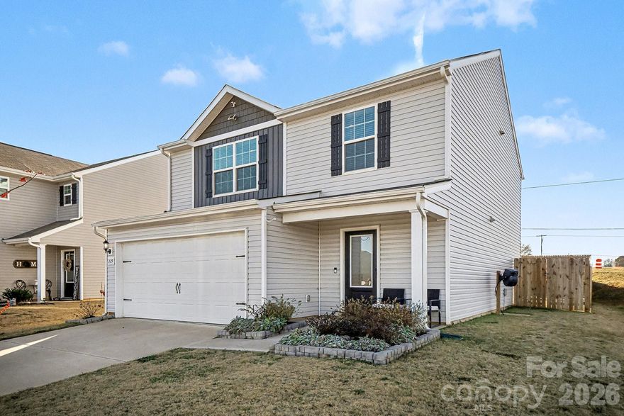 Tucked at the end of a quiet cul-de-sac in Pinnacle Estates, this 2023-built home combines modern efficiency with move-in-ready convenience. The open-concept main level features durable Luxury Vinyl Plank (LVP) flooring and an abundance of natural light. The centerpiece kitchen is equipped with granite countertops, a functional center island, and stainless steel appliances—perfect for meal prep and entertaining.

The second level offers four spacious bedrooms and two full baths, including a primary suite with thoughtful finishes. Professional upgrades set this property apart from new construction, including a fully fenced backyard providing immediate privacy and utility. Situated on a premium lot with a 2-car garage, this home offers the benefits of a recent build without the wait. Experience contemporary style and a functional layout in a prime Shelby location.
