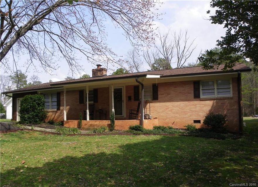 Well maintained brick home is located in a great Forest City neighborhood & offers one level living. Recently remodeled, the home has beautiful HW floors, ceramic tile, updated bathrooms, fresh paint, wood burning insert for FP & built-in shelves in the family room.  There's plenty of storage plus a brick patio & large level yard.  Perfect home for someone needing to downsize or for a starter home.  1 hour to Charlotte and Greenville, and 15 minutes to the Tryon International Equestrian Center.