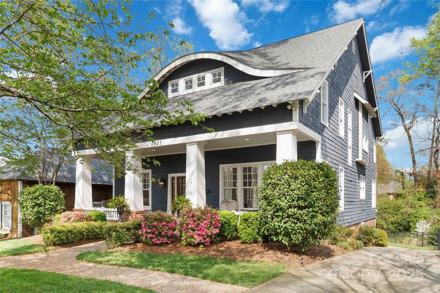 Classic, bungalow style home nestled in the heart of Myers Park just steps away from Myers Park Country Club. This beautifully designed home offers a harmonious blend of modern comforts and timeless elegance, making it the perfect sanctuary for any discerning homeowner. Upon entering, you are greeted by a spacious foyer and inviting living area that seamlessly flows into a open kitchen with ample counter space and island, ideal for entertaining and culinary adventures.  Large covered back porch that offers an outdoor dining and seating area. With four generously sized bedrooms, plus optional 5th bedroom/bonus room and 3.5 bathrooms, this home guarantees comfort and privacy for every member of the household. The primary suite is a true retreat, featuring an en-suite bathroom and a spacious walk-in closet. Step outside to find a well-manicured yard, perfect for outdoor gatherings or serene relaxation. Plus the added convenience of the attached 2-car garage in basement. New roof in 2024.