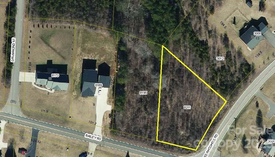 Excellent location to build your dream home! No city taxes and public water available on paved public road and only 2 miles away from I-40. Convenient to Hickory and Morganton. Lot was cleared approximately six years ago so most growth is only six years old. Neighboring half acre lot also for sale- 8195 Bailey Rd.