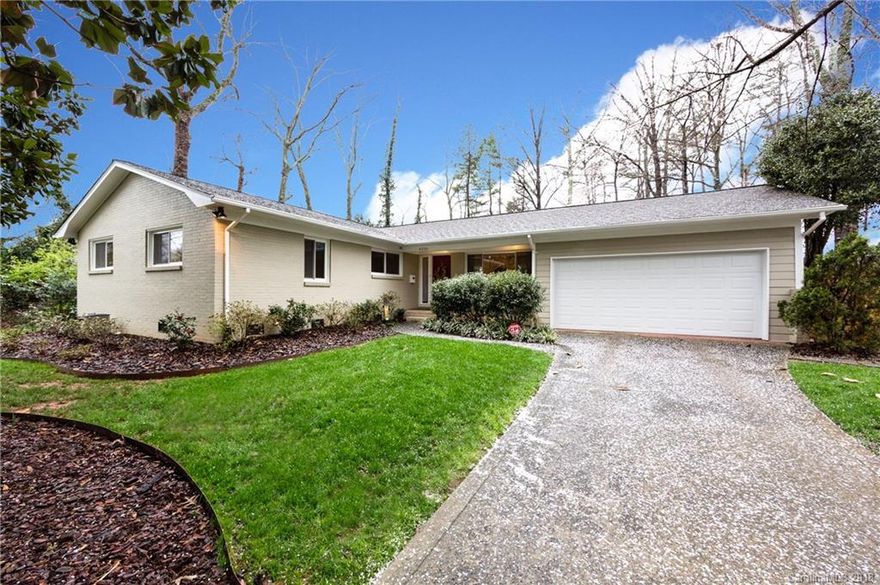 Adorable Cotswold ranch with beautifully landscaped yard and plenty of space to enjoy the outdoors.  The home features a renovated kitchen with granite countertops, stainless appliances and a wonderful screened porch to relax, eat outside or watch the kids play.  Three bedrooms plus a bonus office/den with fireplace makes the home feel both spacious yet cozy.  The kitchen is open to the dining and living space, and has large windows bringing in the natural light.  An unexpected bonus is the attached two-car garage, a rare find in Cotswold at this price.  The yard has been extensively landscaped with play equipment added on the upper level.  The trampoline, climbing wall and swing set will all convey.  The location can't be beat - close to Cotswold and SouthPark shopping as well as top rated schools.  Drive to uptown Charlotte and area hospitals in ten minutes or less. You don't want to miss this Cotswold gem!