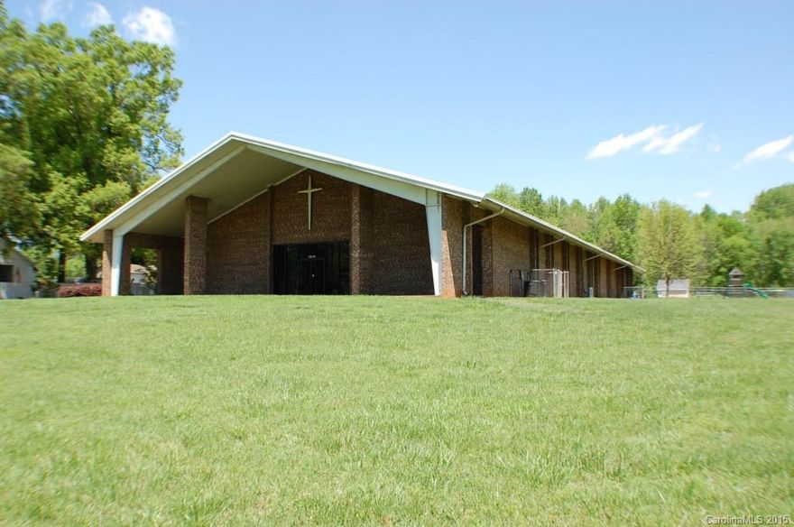 This inviting house of worship is nestled on 11+ beautiful acres on Hickory Grove Road. The elevated site and the high traffic afford optimum exposure for this attractive offering. 5 Large Classrooms, nursery, fellowship hall with kitchen, sanctuary seats 350 to 400.  Pastor's office has private restroom.