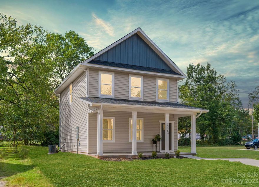 Discover the allure of new construction in the heart of Statesville, NC, at 1216 4th Street. This two story gem boasts a contemporary style and thoughtful design, promising modern comfort for its
lucky residents. As you arrive, the gable roof and charming front porch set the stage for what's inside. The large
driveway adds a practical touch to your everyday convenience. The heart of this home lies in its expansive kitchen, featuring ample white cabinetry, a convenient breakfast island, and a sunny breakfast nook—a perfect place to start your day. With modern bathrooms and bedrooms featuring plush carpeting, this residence offers a serene
escape. Plus, you're conveniently close to South Statesville Park, Southside Grocery & Grill, Bentley
Community Center, and Alex Cooper Park. Don't miss your chance to make 1216 4th Street your own. Schedule a viewing today to experience modern comfort and convenience in a fantastic location.