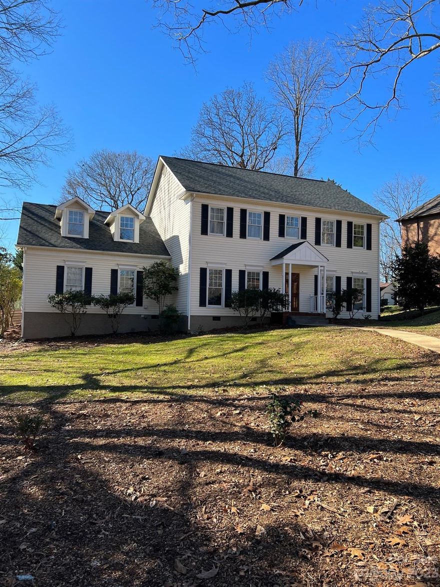 Rare opportunity! Renovated 1980's Colonial, with Scandinavian style! 2 minutes from I-485. Luxury master bathroom, with walk-in shower. Over-sized master bed, with walk-in closet / nursery area. Two staircases. Family bathroom, with dual sinks, free-standing tub & separate shower. Laundry room, with built-in cabinets. Eat-in kitchen, with quartz counter tops, deep-under-mount basin sink & modern appliances. Large living room, with built-in bookshelves, cabinets, modern wood-burning stove & 2-year wood supply. Separate TV room / office. Dining room, with paneled walls. Swedish-oiled, hardwood floors and ceramic tiles throughout. Large deck, with PVC railing. Back yard with privacy fence. 16X16ft outbuilding with 500-amp service, water/sewer & 3 compartment sink (2021 building permit). Extended driveway, RV parking & 50-amp plugin. New roof (2023). New HVAC (2022). Sealed crawlspace, with dehumidifier. New well pump w/ warranty (2023). Natgas avail. No HOA! Attic rough-in.