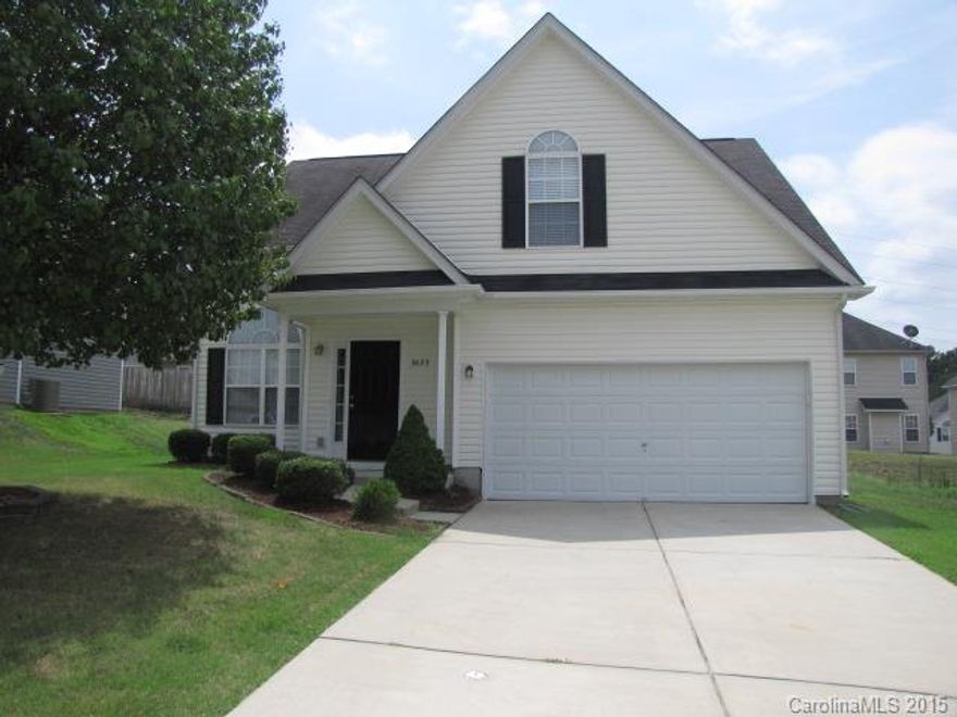 Lovely home with window accents throughout! Two-story foyer welcomes you into formal LR with Palladian window, & double windows provide natural lighting in formal DR. Kitchen features incl arched pass-through, granite counters, tile backsplash, & island for food prep. Sunny breakfast nook has bay window view & opens to sunken GR with fireplace. All BRs are upstairs, incl master suite with walk-in closet, & private bath with picture window over garden tub. Home incl paver patio in flat backyard.