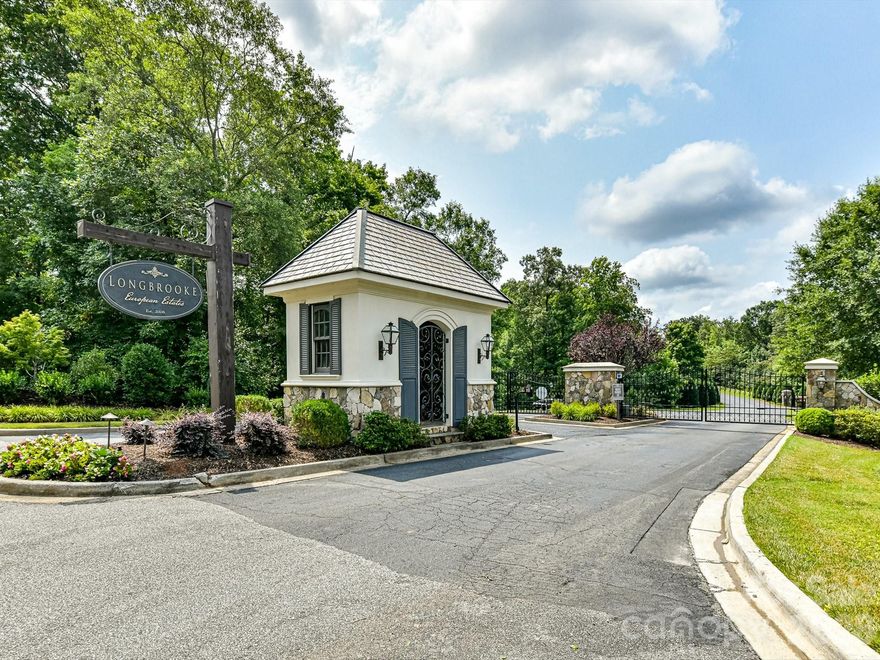 Build your dream home in the prestigious gated community of Longbrooke in Fort Mill. Known for its European-country inspired custom homes and beautiful wooded homesites, Longbrooke offers privacy and elegance just minutes from Ballantyne, I-485, shopping, dining, and entertainment.
This premier corner homesite is mostly level with a gentle slope toward the rear where many of the trees are located, creating a private wooded backdrop with less clearing required. The lot offers ample space for a luxury custom home along with outdoor living areas, a pool, or entertaining space. Located toward the rear of the neighborhood, the property enjoys reduced traffic and a quieter setting.
Residents enter through Longbrooke’s handcrafted iron gates and pass the community’s stunning fountain garden and landscaped entrance. Enjoy the benefit of Lancaster County taxes, county water and sewer utilities, and convenient access to Ballantyne, the new MUSC hospital campus, and nearby shopping including Costco. Survey and soil test available. Bring your own builder or choose from preferred builders and build when you’re ready.