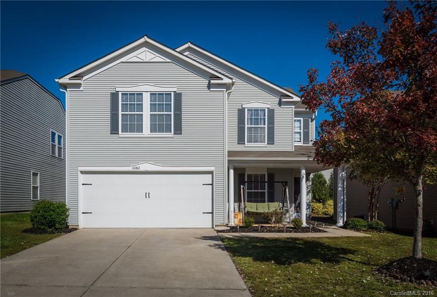 Very nice home renovated in 2015. Master has large garden tub. Newer kitchen appliances.New flooring and fresh paint. Great schools within walking distance. Elementary school just 3 blocks away. Neighborhood offers playground, pool, and club house for $170/quarter. A class schools and low taxes. Minutes from Carolina Place Mall, I-77, and Carowinds. Downstairs extra room can be used for a dining room or an office. Home Warranty is transferable at closing.