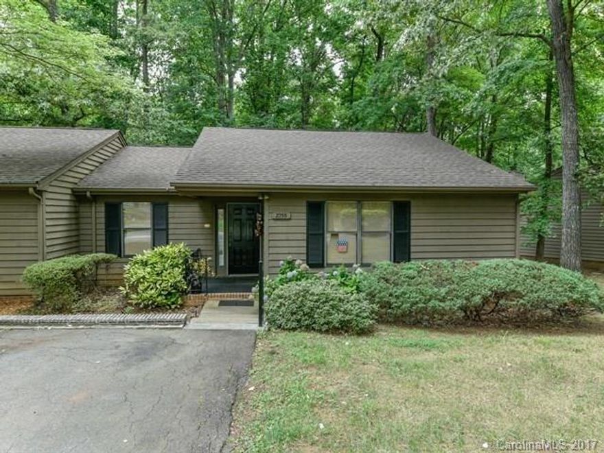 Great 2-bedroom one-story condo - for sale by ORIGINAL OWNER!  Very open Kitchen-Dining Room-Great Room layout. Lots of windows, great light. Large master bedroom with walk-in closet. Great deck, overlooking woods - very private. Wood-burning fireplace has never been used - fireplace sold as-is. Wall bookcase in Great Room does not convey. Many items in home can be purchased separately - see list in attachments Elderly widow moving closer to daughter, can only do limited repairs