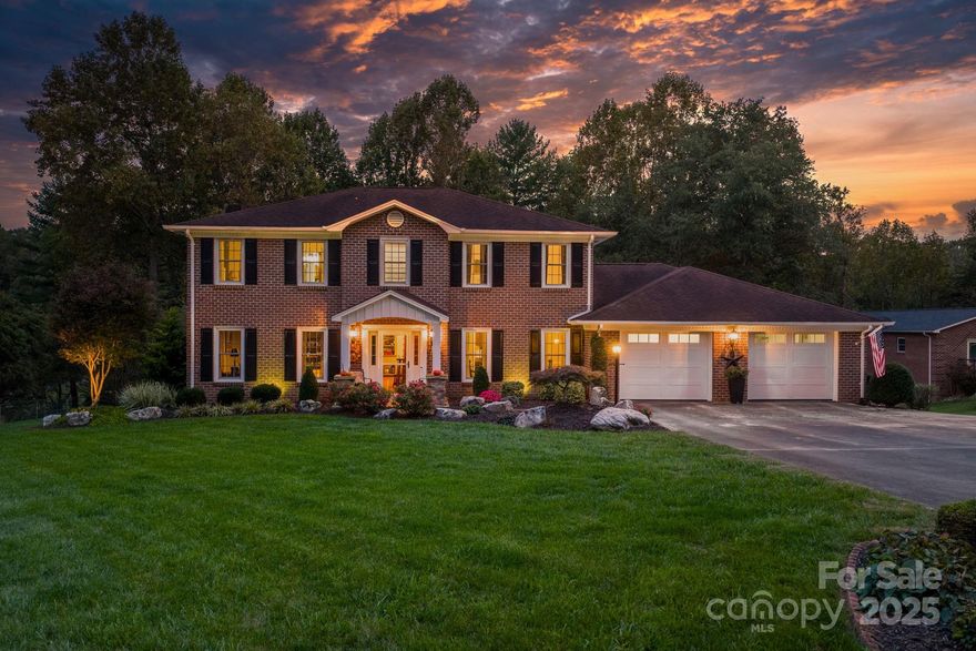 FOUR BEDROOMS, LARGE 1.05 ACRE LOT, IN-GROUND SWIMMING POOL AND DETACHED GARAGE... WHAT MORE CAN YOU ASK FOR?? Extremely well maintained Brick Two Story home! Spacious office/den, Living room with Gas logs FP and built-ins, Breakfast area, bar area AND Formal dining room!! The Spacious Kitchen has eat-at bar, solid surface countertops and SS appliances. Main level utility room AND flex room with cabinets located off of main level attached garage. Three of the Four bedrooms have walk-in closets!! Hall bath features double vanities. Tiled shower in primary bedroom. Vinyl replacement windows. Covered back deck overlooks the relaxing in-ground swimming pool. BUT WAIT... THERE'S MORE!!!   You will also find a large 735 sq ft Detached Garage with cabinets and a Garden shed!! With the large 1+ acre lot, you still have lots of yard left beyond the pool area!! Beautiful landscaping!!