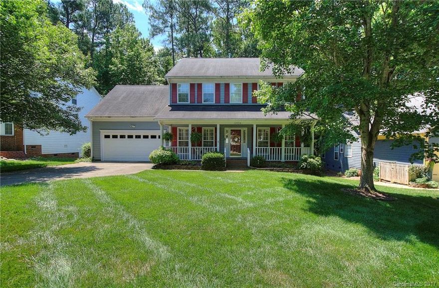 Well maintained 2 story/covered front porch accented w/brick pavers/formal LR has crown molding/formal DR has crown molding + chair rail.  HVAC(3yrs) Roof(10yrs) Garage door(1wk) Formals  w/plantation shutters upgraded lminate flooring/foyer/kitchen/bkft/Oak cabinets/Corian counter tops center island/Hotpoint applanices/pantry/bay window in Bkft overlooks lush landscaped yd/large deck/upstairs offer 3 additional br/mst br  double door entry/vaulted ceiling/BA garden tub & Shower/Walk in closet