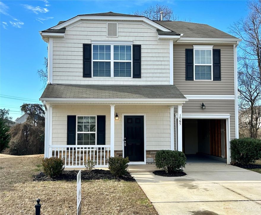 Nice 3 bedroom 2.5 bath home. Open kitchen with stainless steel appliances. Great room has a cozy fireplace and separate dining area. Primary bedroom with private bath and walk in closet. Seller's rehab is complete with all new flooring and interior paint. New water heater, microwave and range.