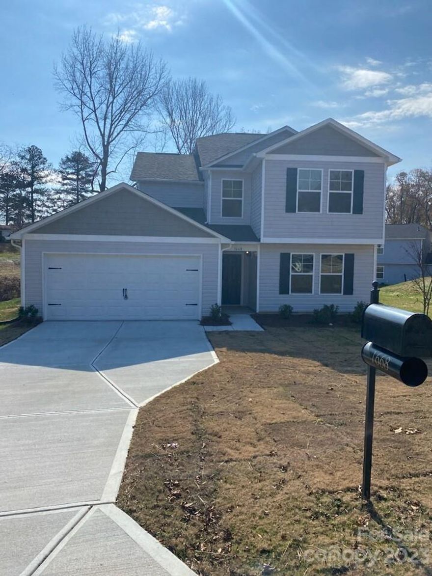 Gorgeous 2204 sq. ft. new construction located in Lancaster, SC.  This home has an open floor plan with a large flex room downstairs that could easily be used as a bedroom, with a full bath downstairs.  Granite countertops in the kitchen with island seating.  Also includes a stainless-steel appliance package, which comes with a flat top range, OTR microwave and dishwasher.  Large living room and dining area.  Upstairs features 4 bedrooms and 2 full bathrooms.  Primary bedroom has vaulted ceiling and 2 walk in closets.  Primary bathroom has a separate garden tub and shower, double vanity sinks and a separate water closet.  This home is located near basically all main attractions.