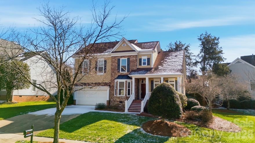 Don’t miss the best value in Beverly Crest! This thoughtfully designed home blends space, flexibility, and comfort in all the right ways. The spacious main-level primary suite features a walk-in closet with a custom organization system and a private ensuite bath with garden tub and separate shower—your own everyday retreat.
The kitchen is both functional and inviting with granite countertops, stainless steel appliances, under-cabinet lighting, two pantries, and abundant cabinetry, making it ideal for daily living and entertaining alike. The great room impresses with a vaulted ceiling and cozy gas-log fireplace, while the main level also offers a formal dining room and a dedicated office or flex space for today’s work-from-home lifestyle. There is a main level laundry room with cabinets and extra storage/overflow from the kitchen area.
Upstairs, you’ll find a large bonus room, three generously sized bedrooms, and a full bath with dual sinks, plus a second office/workout/play area. Don’t miss the walk-in attic space off Bedroom 4—perfect for future expansion, a glam closet, or even an additional full bath.
Unwind on the screened porch with EZE-Breeze panels or sip coffee (or cocktails) on the charming rocking-chair front porch. Major updates include replacement windows by Window World (warranty info available) and a seller-maintained annual HVAC service contract with MTB, offering peace of mind.
All of this is tucked into a prime location with top-rated schools, easy access to I-485, minutes to Southpark or work in Uptown, and just minutes to shopping and dining at the Arboretum. Smart layout, strong value, and room to grow—this one checks all the boxes.