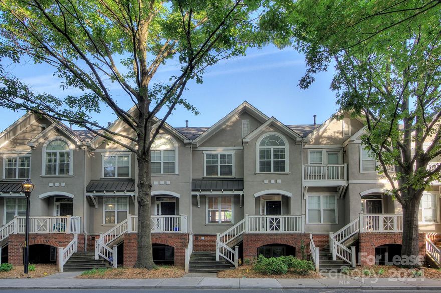 Looking for a rental home in the heart of the 3rd ward in Uptown Charlotte? Look no further than this stunning townhome. Fully updated w/ all the amenities you need for comfortable living. Step inside to find LVP flooring throughout, complemented by crown molding on main level. The updated kitchen is a chef's dream, featuring stainless appliances, quartz countertops, breakfast bar & tile backsplash. Stay cozy all winter w/ gas fireplace featuring marble tile. In warmer months, enjoy the outdoors on large back deck. Plenty of parking w/ 2-car tandem garage & driveway. Large primary bedroom boasts vaulted ceilings, ceiling fan, walk-in closet & updated bathroom complete w/ tile & frameless glass shower. 2nd bedrooms are also generously sized & feature updated bathroom. Plus, you'll love convenience of being in walking distance to everything Uptown has to offer: BofA Stadium, Truist Field, Spectrum Center, bars, restaurants, light rail & more!