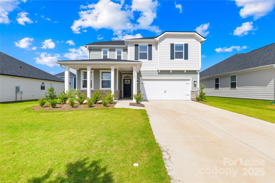 Welcome to this like-new 2-story single-family home in the desirable Wilson Creek community, available August 15th. Built in 2025, it offers 2,723 sq ft of thoughtfully designed space with 4 bedrooms, 2.5 bathrooms, a front porch, flat backyard with patio, and a front-entry 2-car garage. 

The main level includes a flex room, formal dining, open-concept great room, kitchen with granite counters, grey cabinets, gas range, stainless appliances, tile backsplash, walk-in pantry, and breakfast area. Upstairs features a luxurious primary suite with walk-in closet and en-suite bath, 3 additional bedrooms, a full bath, loft, and laundry room. 

Future amenities include a cabana, pool, and playground. Located near Hwy 521, Publix, Cross Creek Shopping Center, YMCA, and more. 

Rent includes HOA, fridge, washer, and dryer. Tenants pay utilities and lawn care. Max 2 pets at \$25/month each. Tenants 18+ must complete crdit/background checks and pay application fee. 1-year lease required.