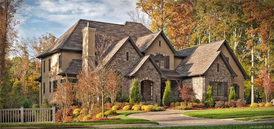 A true southern original nestled on Mundorf Lake in Weddington featuring a circular driveway & beautifully appointed front porch, a dramatic 2-story foyer, open floor plan, & large gourmet kitchen with double island. Also includes master on main, 5 fireplaces, elevator,  sunroom, and great views of the lake. The outdoor living area features a fireplace, hard and soft-scape to blend this home into its natural surroundings & access to a private dock. Media and entertainment area in the basement.