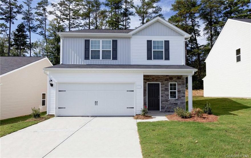 This beautiful 4 bedroom, 2.5 bath home features custom cabinets, brand new energy efficient kitchen appliances, vaulted ceilings, rounded corners and archways which add to this lovely home.  Laundry room on 2nd floor, attached 2 car garage.