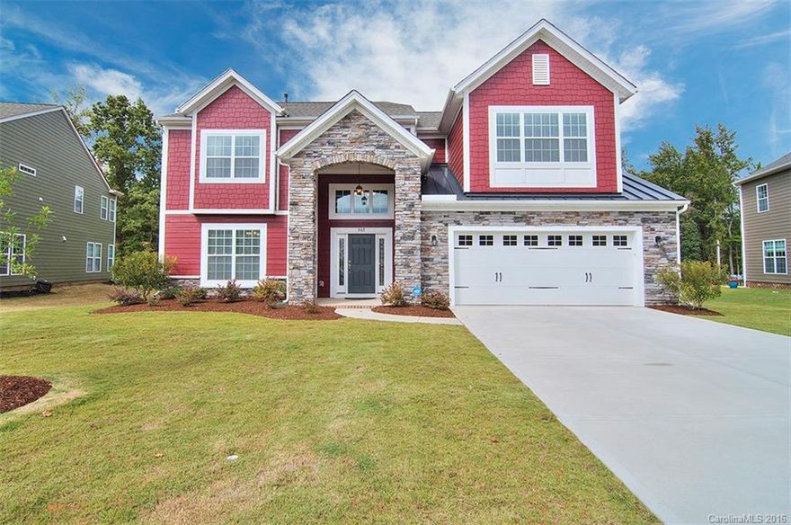 Shows like a model! Dramatic grand entrance. Wide plank hardwoods throughout main living area. Custom drop zone in foyer. Gourmet kitchen w upgraded cabinets & wine fridge. Main level guest suite. Spacious master retreat w spa bath. Loft, office, 2 additional bedrooms on upper level. Speakers downstairs & outside. Extended custom paver patio  accents large fenced backyard w irrigation. Community pool. Fort Mill schools. Easy access to shopping/restaurants. Seller is licensed SC agent.