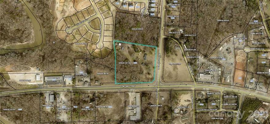 Wonderful location and opportunity in Indian Land.  The property is zone General Business and sits on approximately 6.7 acres.  The building on the site brings no value; being sold AS IS.  Please do not go inside.  Buyer agent should check with zoning regarding any restrictions.