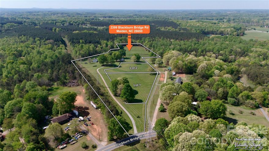 Two lots for sale each 2.1 acres. Cleared and ready for your dream home. There's an easement to access Blackburn Bridge Rd. that has a road agreement and was just freshly graveled. Great location. Close to Startown Rd and 321.