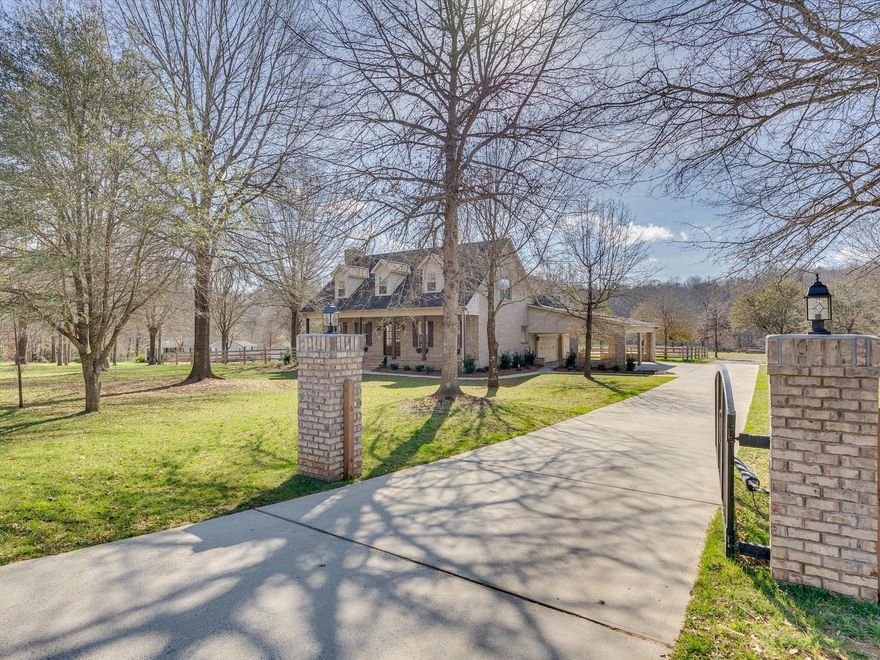 Don't miss this unique opportunity: the perfect blend of luxury living, hobbies and the best of both country and city-living lifestyles! Located just minutes from Lake Wylie, big box stores, airport, restaurants, Charlotte & Gastonia. This 5-acre homesite features a gorgeous custom built full brick home with a 3-car side-load garage (w/utility sink) AND a large full brick (30' x 100') 4-stall detached garage with 1379 heated/cooled space, currently plumbed for a half bath, easily transformed to meet your needs! The interior of the home boasts newly refinished on-site wood floors, Coffered ceiling in dining & kitchen, granite counters throughout, a wood-burning fireplace in the family room, Owner's suite on main w/luxury bath, secondary bedrooms and the bonus room are all large scale! The lot is level, partially fenced, creek, irrigation in front yard and sides of the home. For the Equestrian, horses are welcome. Clover schools! 2-10 Home warranty included.