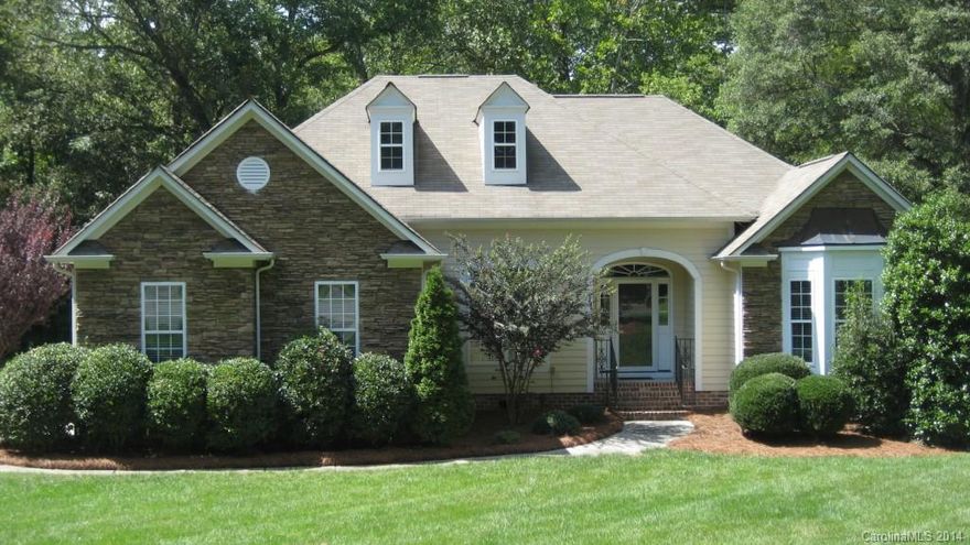 Beautiful 4 bed - 2 bath home in a private country club community with no HOA!   This home has every feature you can think of!  Relax in a quiet cul-de-sac or take a short golf cart ride to the club house for dinner. Convenient to I-485, Airport and White Water Center.  Features Include: Hardy Plank & Stone Siding, Trex Deck, Irrigation System, Outdoor Shower, Stamped Concrete Patio, 16x16 Outbuilding, Gas Log Fireplace, Custom Kitchen Cabinets with Granite Counter-Tops & Sun-Room. DO NOT MISS!