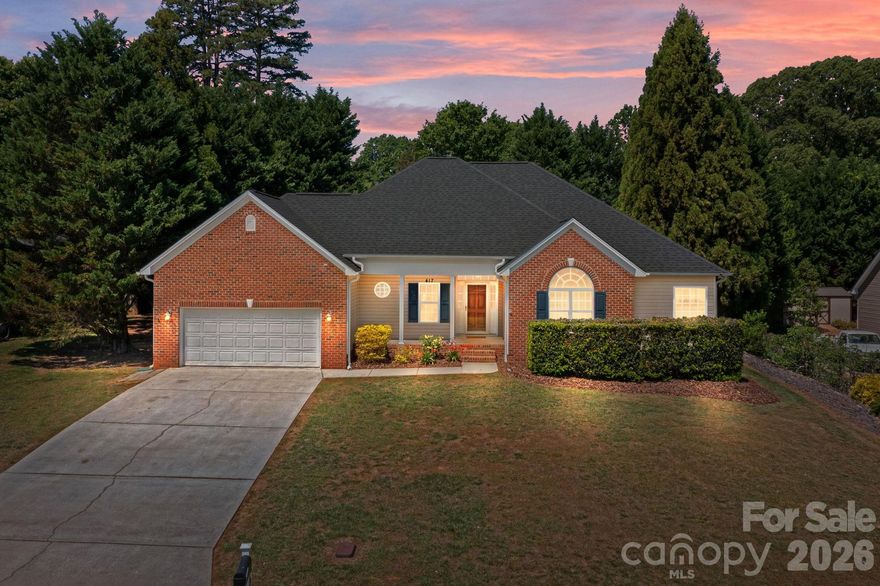 Welcome to this beautifully updated, move-in-ready ranch in the highly desirable Deerfield subdivision of Mount Holly. Situated on a spacious 0.32-acre lot, this 3-bedroom, 2.5-bath home offers 1,754 square feet of thoughtfully designed, single-level living.
Inside, you’ll find an inviting living room with a cozy fireplace that seamlessly flows into the dining area and updated kitchen—ideal for both everyday living and entertaining. The kitchen features granite countertops and modern finishes, while updated flooring throughout most of the home provides a clean, low-maintenance feel.
The primary suite serves as a true retreat, complete with an enlarged, renovated shower, garden tub, updated flooring, and a walk-in closet. Secondary bedrooms offer flexibility for guests, office space, or additional living needs. The laundry area is equipped with newer high-capacity washer and dryer units.
Step outside to enjoy a covered front porch, an updated deck with new railings, and a fully fenced backyard. The yard has been professionally regraded and enhanced with a French drain system, then freshly seeded and aerated—setting the stage for a lush summer lawn.
Major system updates include a full HVAC and furnace replacement (2025), roof and gutters (2018), and ongoing interior upgrades that make this home truly turnkey.
Vacant, professionally cleaned, and ready for immediate occupancy—this is a rare opportunity to secure a well-maintained home with meaningful updates in a prime location.