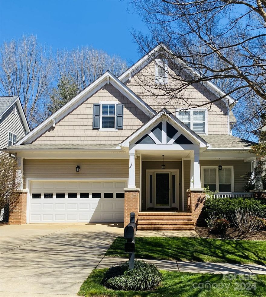 With convenient location across from community pool, easy access to greenway trails, and a short distance to downtown Biltmore Park, discover this beautifully well-kept home in Biltmore Park. With four bedrooms upstairs and a master on the main, this residence offers versatile space to accommodate a range of lifestyle needs, from a home office, playroom, or even a fitness room. The main level has a flowing floor plan and pass-throughs create an open, spacious living space. The kitchen has been updated with new cabinets, gas stove, and backsplash. There is updated, neutral painting throughout the house. Enjoy the mild North Carolina climate with a backyard pergola. Central forced air 2016