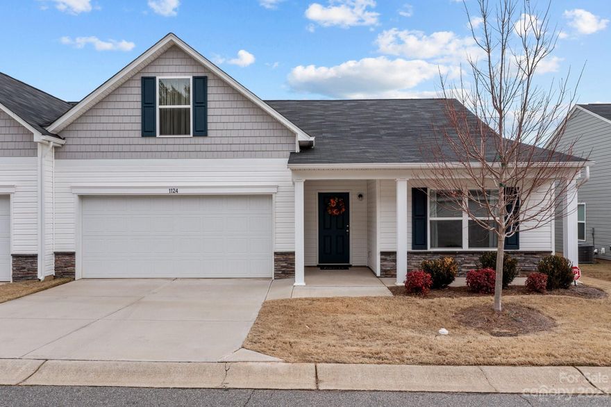 3BR-2BA townhouse featured in Greystone Village offering all main level living and an upper bonus room-perfect for office or play! Open and airy floorplan connects the spacious living room to the dining area and kitchen. Kitchen boasts granite tops, great counter space and stainless steel appliances (including refrigerator). Primary bedroom features a large bathroom with double vanity and walk-in closet. Two guest bedrooms with large guest bathroom. Covered front porch, back deck and an attached 2-car garage! Convenient to 601, Innes, I-85, shopping, restaurants and the VA Hospital. Low HOA that includes lawn maintenance, allowing you to lock up and go with no worries of leaving town. This home is the perfect fit- call today to schedule your private showing!