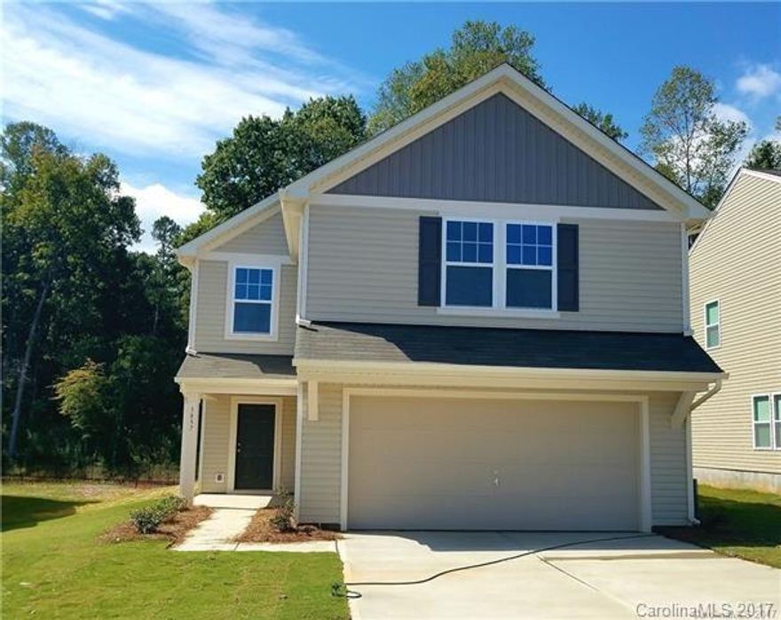 FREE RENT TIL DEC 14! (with 18 mo lease). NEW CONSTRUCTION, S. GASTONIA Catawba Hills subdivision: READY NOW! 4 BR, 2.5 BA. Sunny great room. Kitchen w/dining area, upgraded cabinets. All BRs have walk-in closets & ceiling fans. Patio, back yard backs up to woods. 2-in blinds. Near cul-de-sac. Incredible pool/clubhouse/walking trails for your use! NOT APPEARING CORRECTLY ON GPS MAPS. NAVIGATE TO CATAWBA CREEK DR (Streamside Dr. is off it). Call any REALTOR or real estate firm for showing.