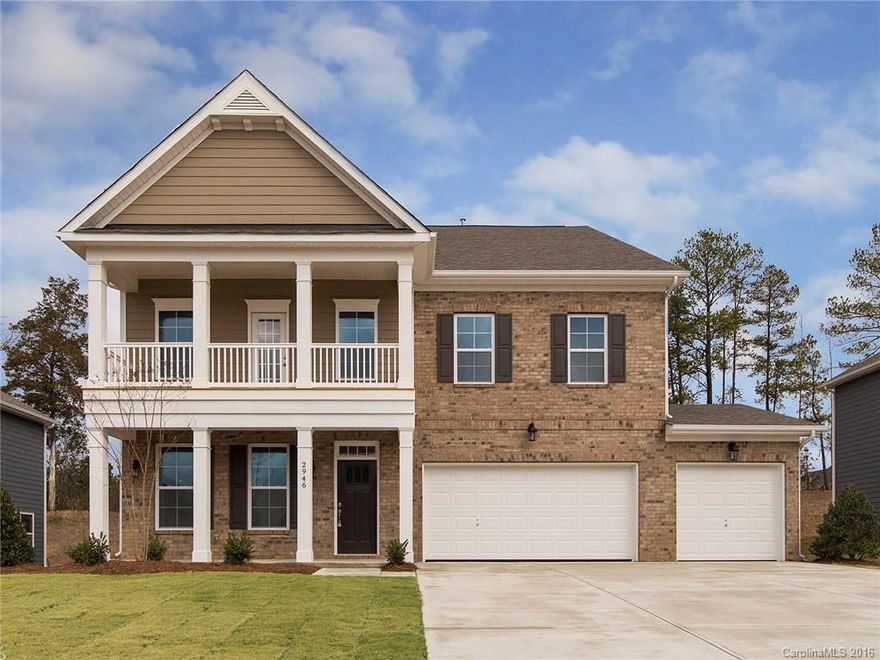 This beauty is one of our most popular plans in the company so it is now debuting at Heritage Hall upon much requested demand! If you are looking for the perfect house for entertaining, a house where you have a panoramic view from the kitchen to the majority of the main floor with no wasted space then this is the plan for you. Luxurious master bath, a Jack and Jill set up between bedrooms and one room with it's own private bath are just another few great features of the floorplan! 3 CAR GARAGE!