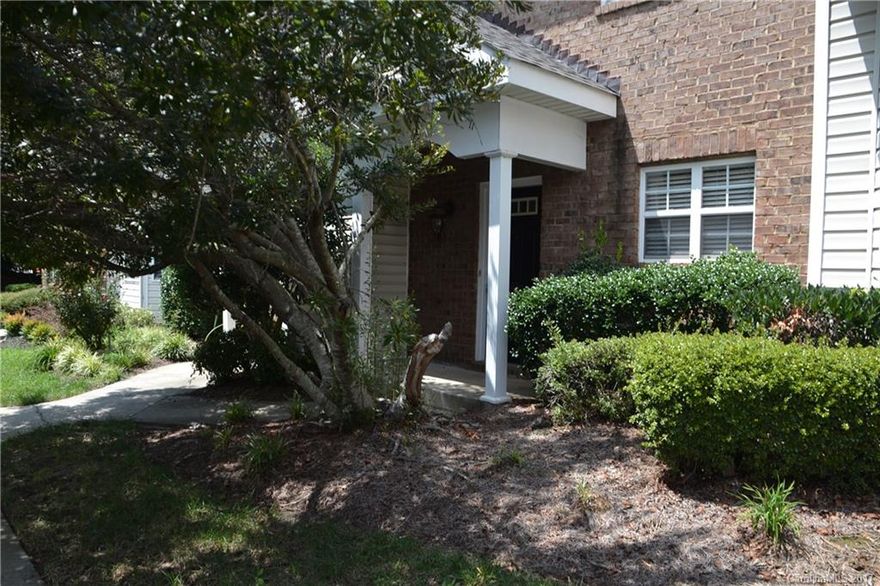 Charming two bedroom townhome with new paint and new carpet throughout, new dishwasher Microwave and range. Bright and open floorplan with large bedrooms / could be two masters.  Cozy fireplace with built-ins, laundry conveniently located on bedroom level, spacious patio looks onto private treed landscaping. Beautiful Community Pool and Clubhouse. Conveniently located to 485-and I77. Great amenities to include shopping, dining, Medical facilities and all Steele Creek area has to offer.