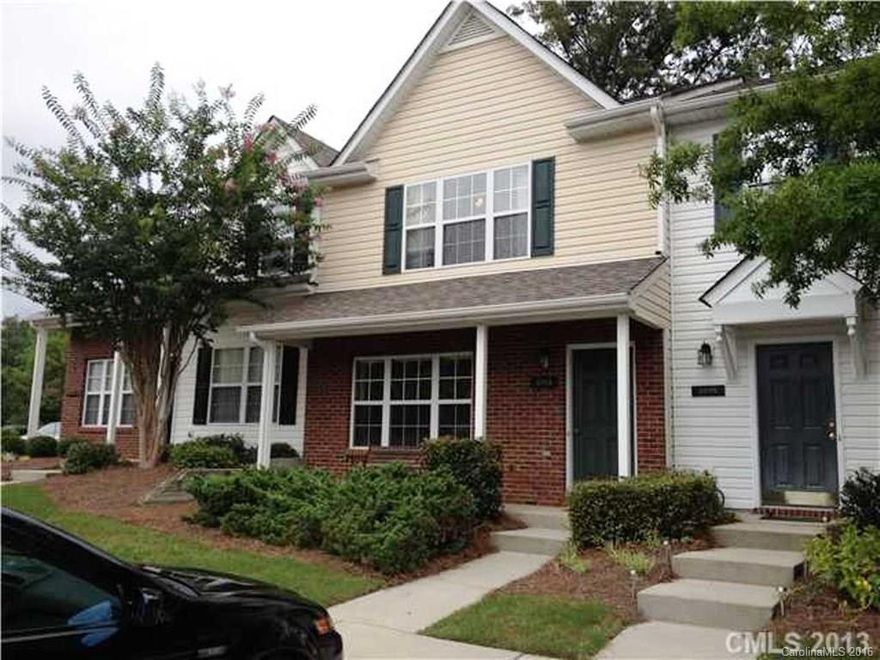 Move in ready townhome in desirable Indian Land w/private wooded view from your back patio. High-end wood-laminate floor thru 1st level. Eat in kitchen w/island & formal dining area. 2 large master suites w/vaulted ceilings, large walk-in closets. Each bedroom has private bath with tub/shower combos.