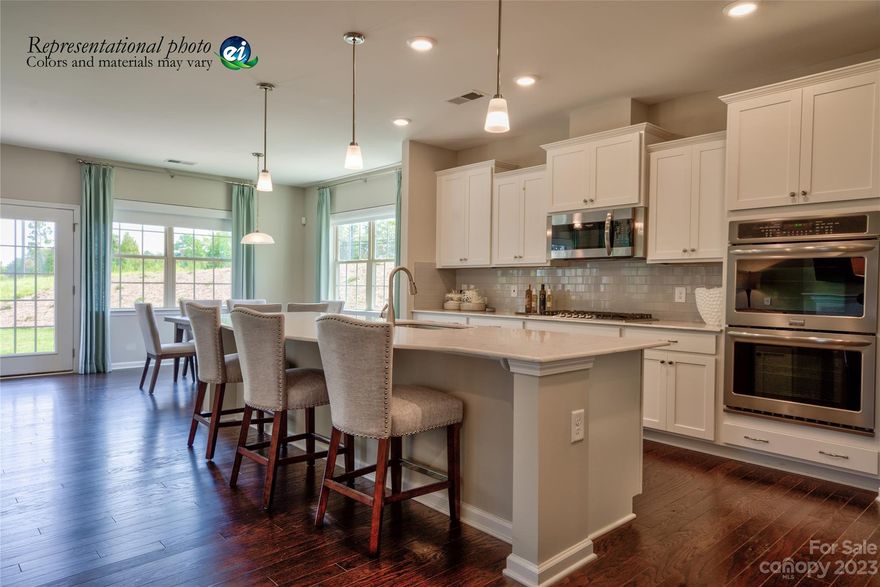 The Dorchester is our most popular plan. This home will have a large screen porch, owner suite with a sitting area, very open kitchen and family room which makes it ideal for entertaining.  Upstairs you have a loft and 4th bedroom that gives someone a lot of privacy. Centrally located, Elizabeth is just minutes from shopping, dining, downtown Fort Mill, and I-77.  Come experience lifestyle and charm in the heart of it all!  Completion is going to be around Fall 2024.