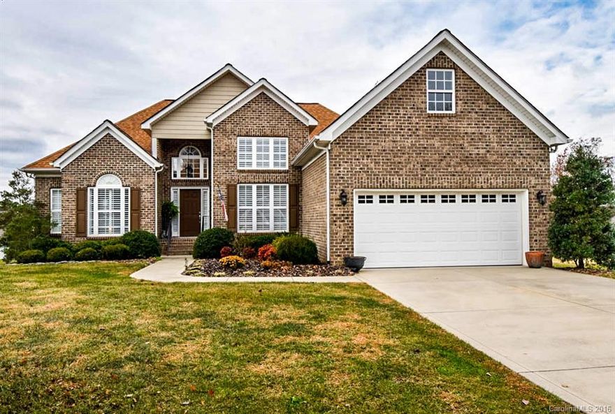 Well maintained ranch on generous 0.7 acre level lot w/ gentle slope in the back. Home has tons of extra storage incl. extended garage, attic w/ pull down stairs, tall crawl space & large closet off of the kitchen in addition to the pantry. Master bedroom features sitting area & master bathroom w/ separate tub & shower & dual sinks. Plantation Shutters throughout & no HOA fees! True pride in ownership, this home will not disappoint. Minutes from the proposed Villages of Sherrills Ford & Publix.